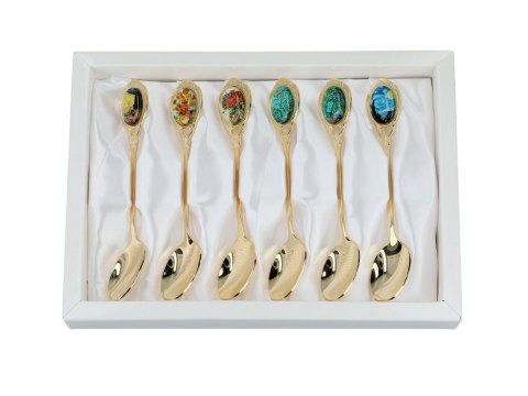 Kpl. 6 łyżeczek - V. van Gogh, mix (CARMANI)