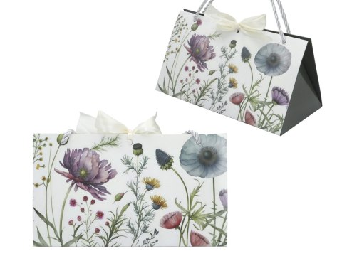 Kpl. 6 torebek ozdobnych - Kwiaty (CARMANI)