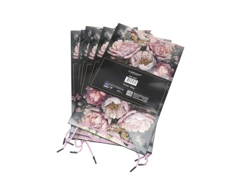 Kpl. 6 torebek ozdobnych - Kwiaty (CARMANI)