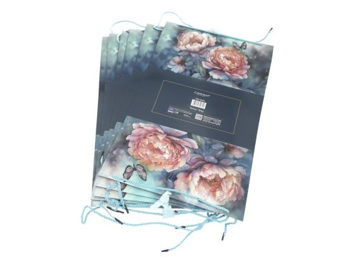 Kpl. 6 torebek ozdobnych - Kwiaty (CARMANI)