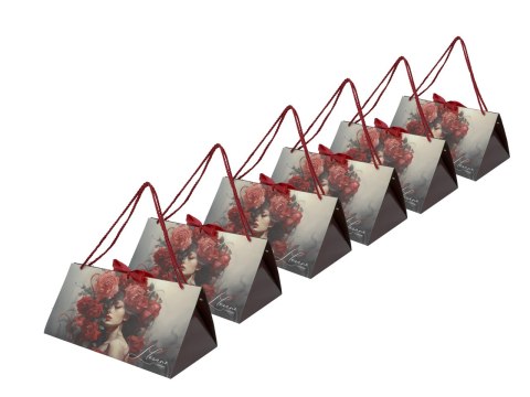 Kpl. 6 torebek ozdobnych - L. Lozano, Lady`s Floral Symphony (CARMANI)