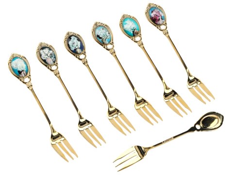 Kpl. 6 widelczyków - Kwiaty na głowie (CARMANI)