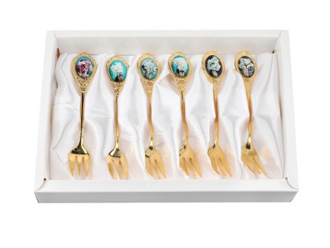 Kpl. 6 widelczyków - Kwiaty na głowie (CARMANI)