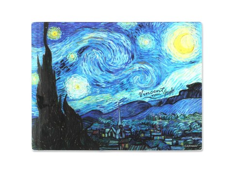 Deska szklana - V. van Gogh, Gwiaździsta Noc (CARMANI)