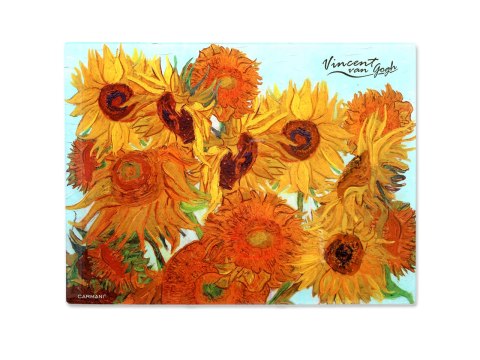 Deska szklana - V. van Gogh, Słoneczniki (CARMANI)