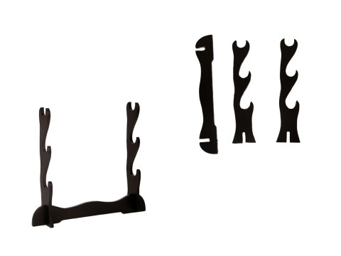 Kpl. 3 mieczy samurajskich na stojaku