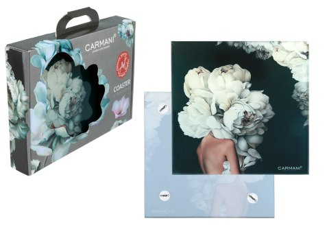 Podkładka szklana - L. Lozano, Kwiaty na głowie (CARMANI)