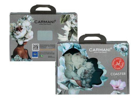 Podkładka szklana - L. Lozano, Kwiaty na głowie (CARMANI)