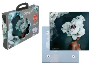 Podkładka szklana - L. Lozano, Kwiaty na głowie (CARMANI)