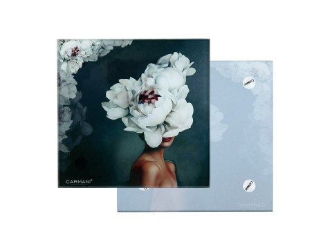 Podkładka szklana - L. Lozano, Kwiaty na głowie (CARMANI)