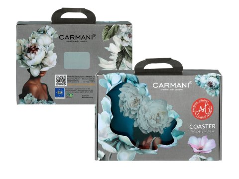 Podkładka szklana - L. Lozano, Kwiaty na głowie (CARMANI)