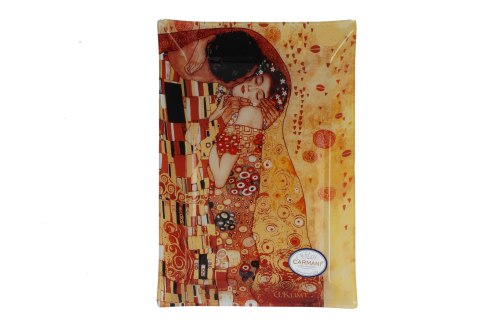 Talerz dekoracyjny - G.Klimt, Pocałunek (CARMANI) 32x24cm