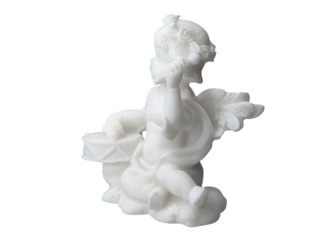 Aniołek grający na tamburynie - alabaster grecki