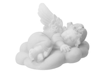 Aniołek na chmurce - alabaster grecki
