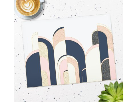 Deska do krojenia, szklana - Art Deco