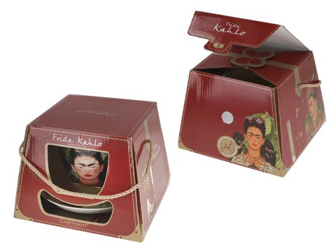 Filiżanka śniadaniowa - F. Kahlo, Autoportret z naszyjnikiem z cierni i kolibrem (CARMANI)