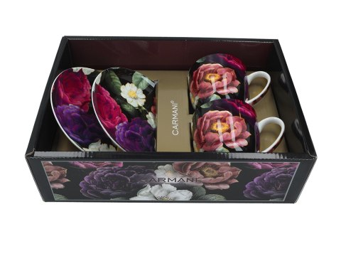 Kpl. 2 filiżanek ze spodkami - Floral story (CARMANI)