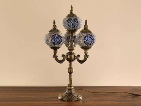 Lampa stołowa - trzy klosze, wielokolorowe