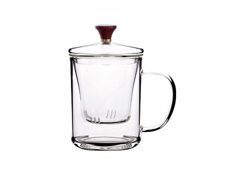 Kubek szklany z zaparzaczem