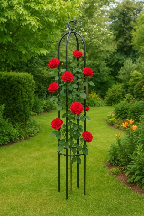 Metalowa pergola ogrodowa wspornik na róże 150cm