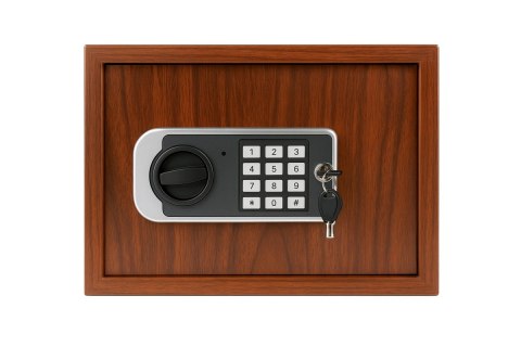 Sejf biurowy domowy imitujący drewno
