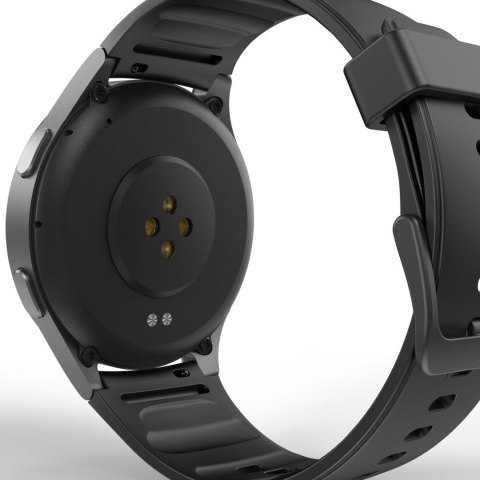 Smartwatch Hama 8900 GPS AMOLED 1.43'' z paskiem silikonowym - czarny