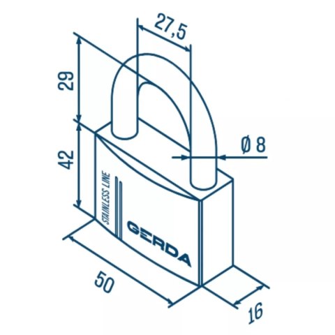KŁÓDKA PAŁĄKOWA STAL NIERDZEWNA KNP S50