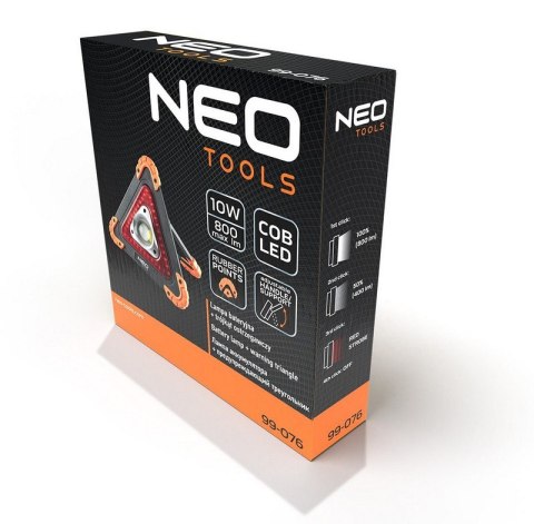 LAMPA BATERYJNA + TRÓJKĄT OSTRZEGAWCZY 2 W 1