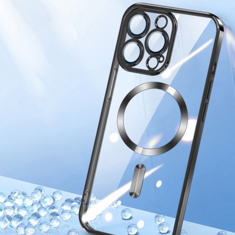 Etui case na Samsung Galaxy S24 FE Electroplated Magsafe - czarne