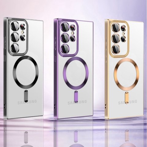 Etui case na Samsung Galaxy S24 FE Electroplated Magsafe - czarne