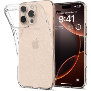 Etui case na iPhone 16 Pro Max Liquid Crystal - przezroczysto-brokatowe