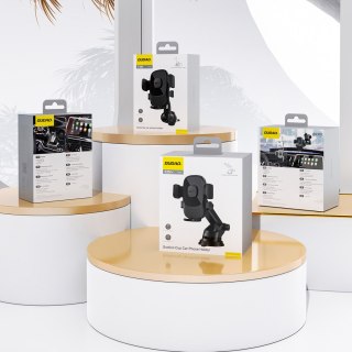 Uchwyt samochodowy na smartfona F2N na kratkę nawiewu 360 stopni - czarny