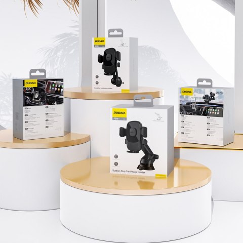 Uchwyt samochodowy na smartfona F2N+ z przyssawką grawitacyjny 360 stopni - czarny