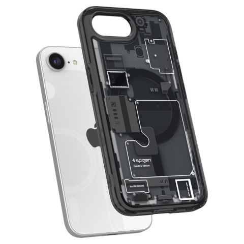 Etui case na iPhone 16e Zero One Ultra Hybrid MagSafe - czarne