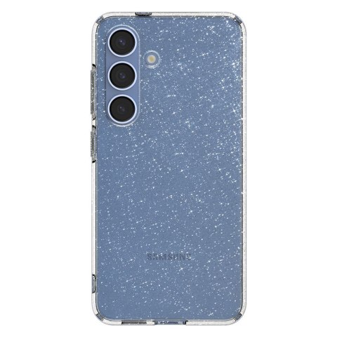 Etui na Samsung Galaxy S25+Liquid Crystal - brokatowo przezroczyste