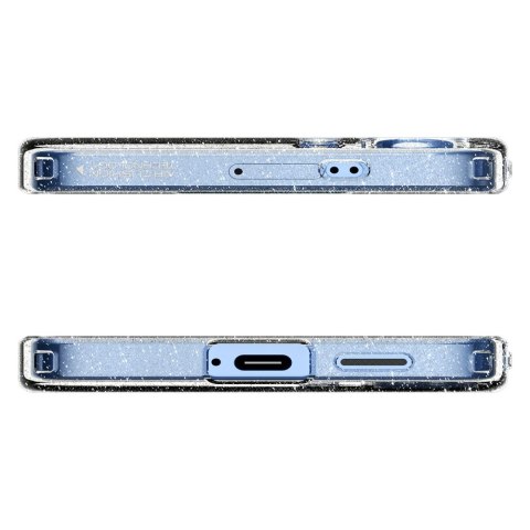 Etui na Samsung Galaxy S25+Liquid Crystal - brokatowo przezroczyste