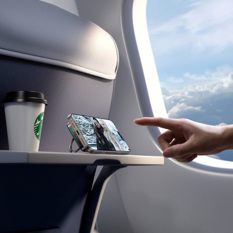 Powerbank 10000mAh 22.5W Qi2 JR-PBM12 MagSafe z podstawką - czarny