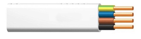 PRZEWÓD YDYP 4X1,5 ŻO BIAŁY 450/750V