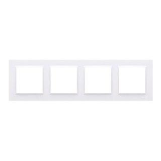 SIMON 10 RAMKA 4-KROTNA BIAŁA