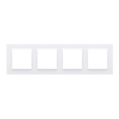 SIMON 10 RAMKA 4-KROTNA BIAŁA