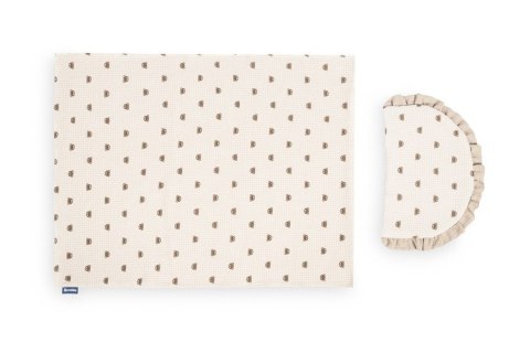 KOMPLET DO WÓZKA MUŚLIN MISIE BEŻOWY