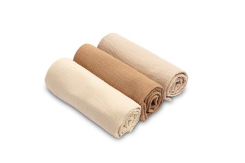 PIELUCHA MUŚLINOWA JEDNOLITA BRĄZOWA (Opak - 3 szt)