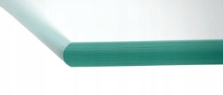 Szyba hartowana - szyba pod Piec lub Kominek 100x100 cm narożna