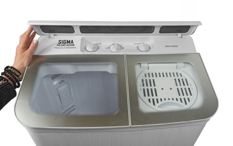 Pralka wirnikowa z wirówką 5 kg + 2 kg 1000 obr/min, Timer, Pralko-wirówka na działkę