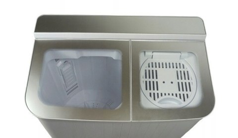 Pralka wirnikowa z wirówką 5 kg + 2 kg 1000 obr/min, Timer, Pralko-wirówka na działkę