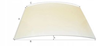 Szyba gięta do pieca kominka kozy żaroodporna