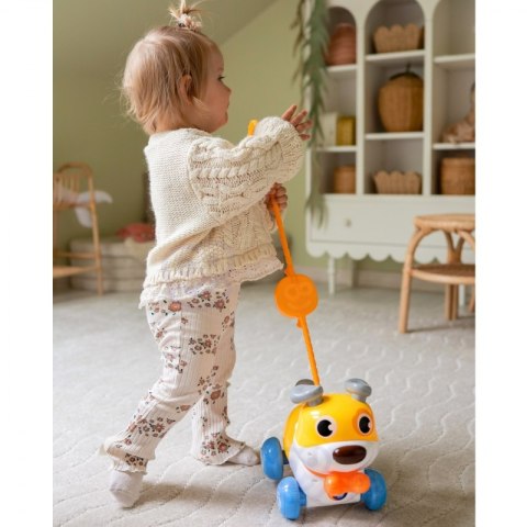 WOOPIE Interaktywny Piesek 2w1 Pchacz Szczekający 360° 6m+