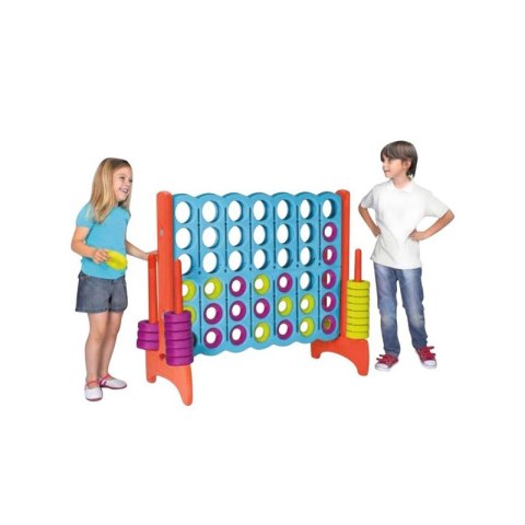 FEBER Gra Logiczna Strategiczna do Ogrodu Domu 4 Kółka w Linii Rzędzie Mega 4 in Line