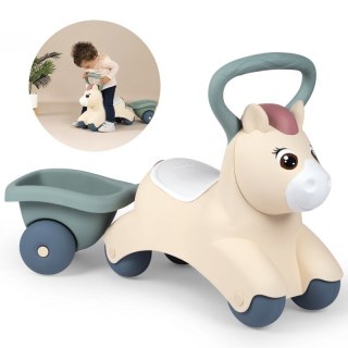 SMOBY Little Pierwszy Jeździk Pony Ride-On Kucyk z Przyczepką