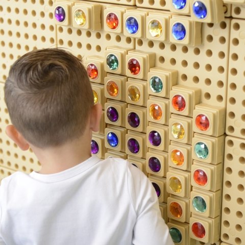 MASTERKIDZ Akrylowe Kolorowe Diamenciki Do Tablicy Naukowej STEM 72 Sztuki